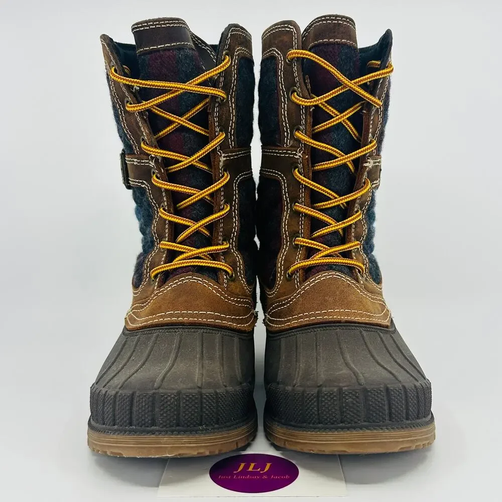 Kamik Women's Sienna Quilted Waterproof Flannel Winter Snow Duck Boots Size 7